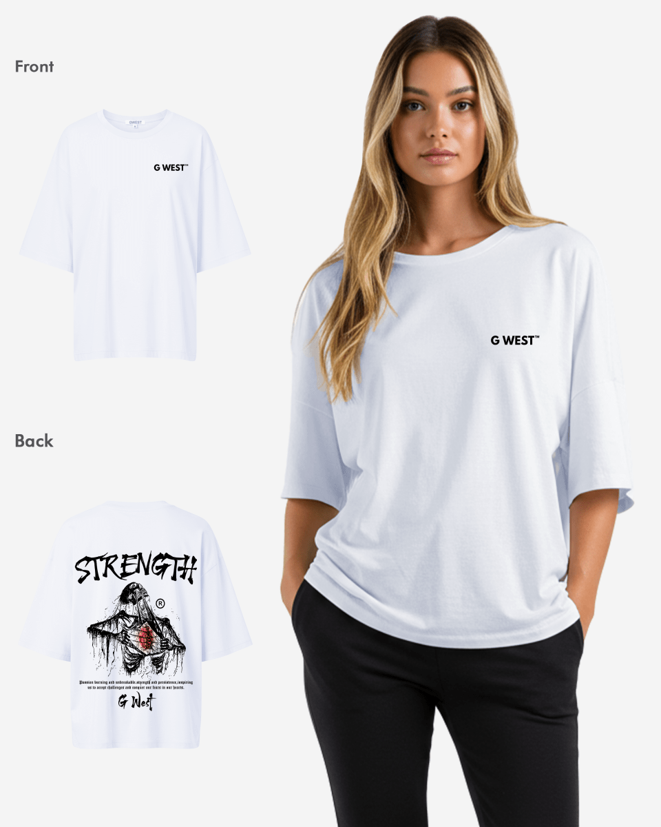 G West Oversized Ripping Skeleton Tee - WOMEN