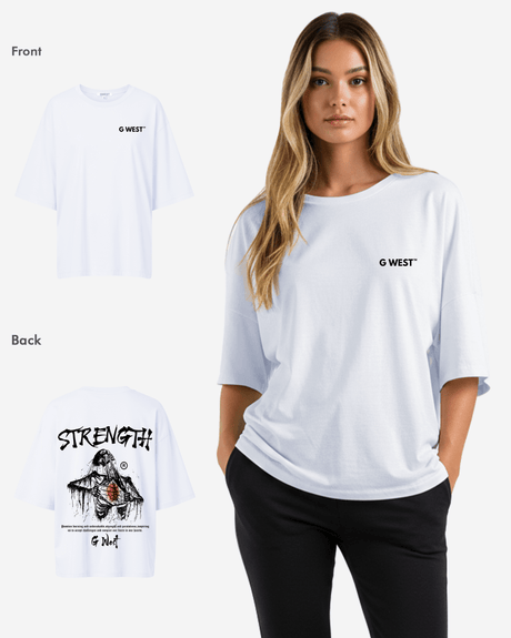 G West Oversized Ripping Skeleton Tee - WOMEN