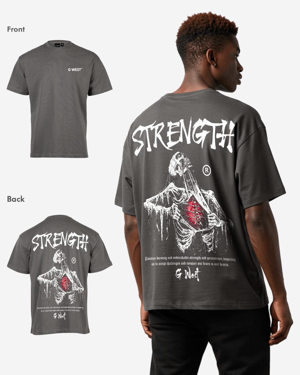 G West Oversized Ripping Skeleton Tee