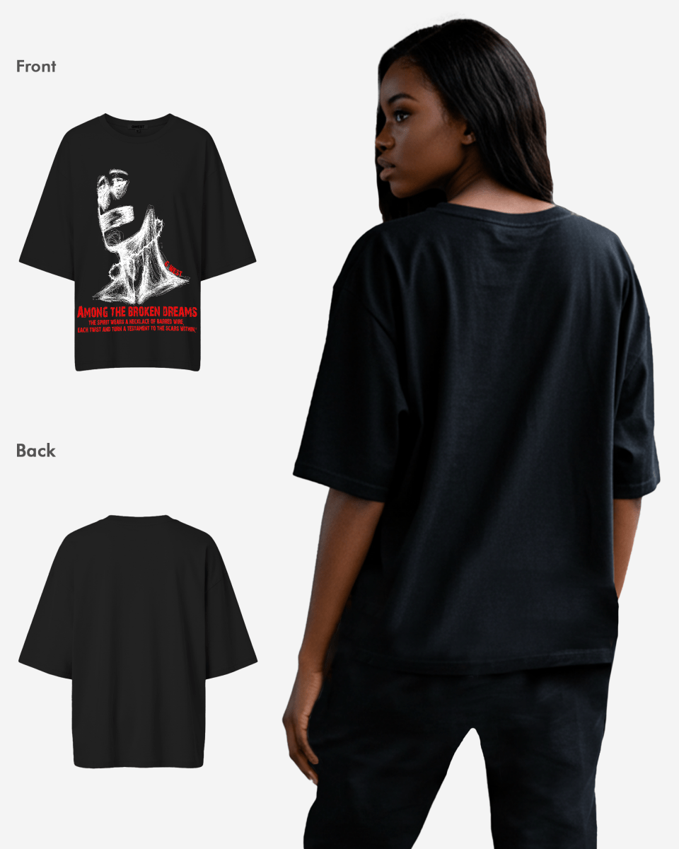 G West Oversized Sinner Black Tee - WOMEN