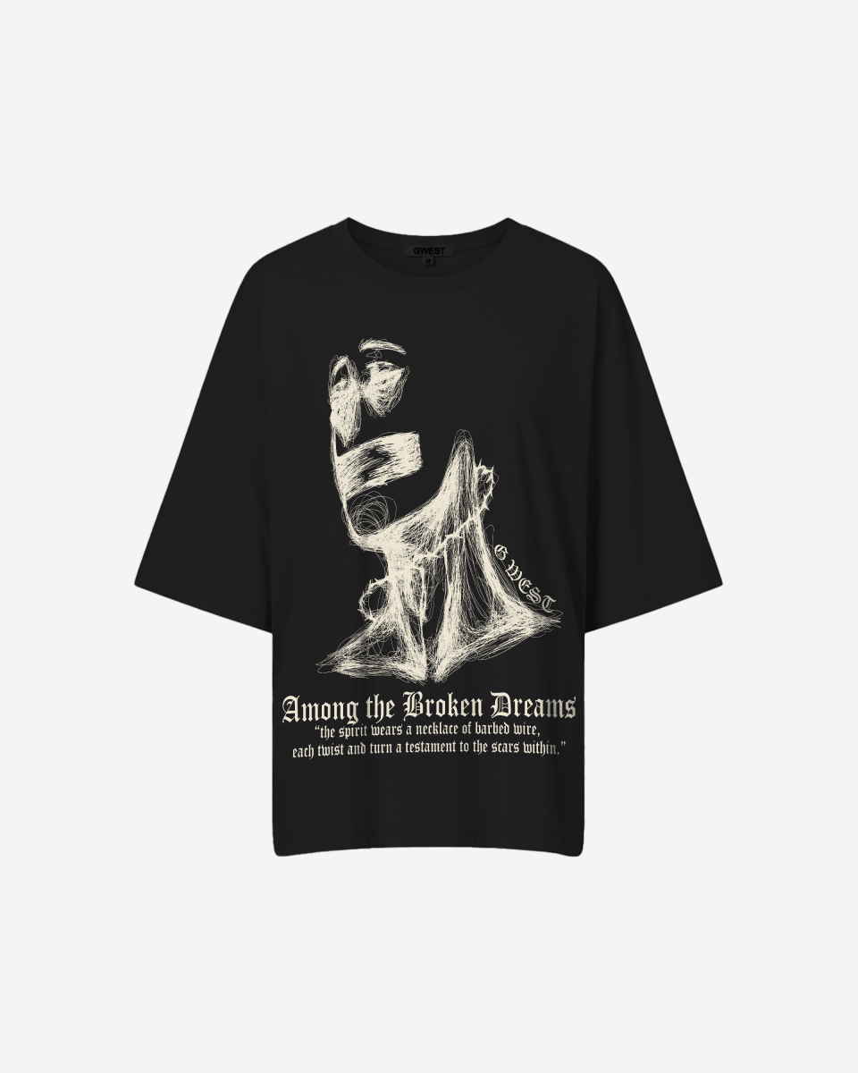 G West Oversized Sinner Black Tee - WOMEN
