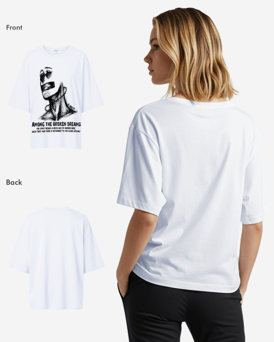 G West Oversized Sinner Black Tee - WOMEN