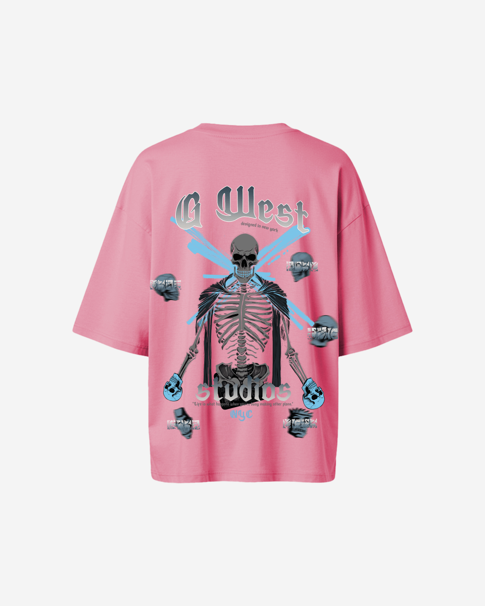 G West Oversized Skull Tee -WOMEN