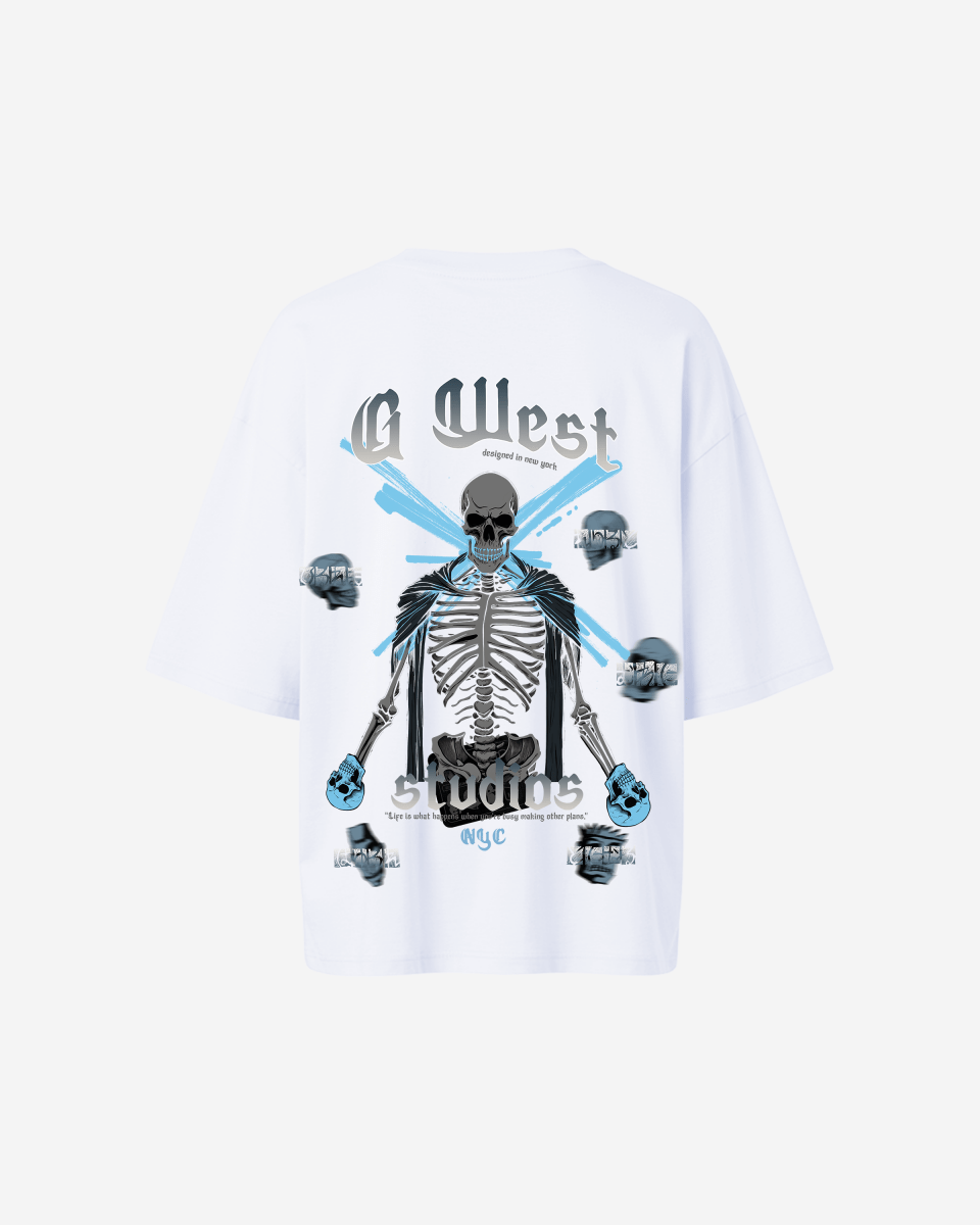 G West Oversized Skull Tee -WOMEN