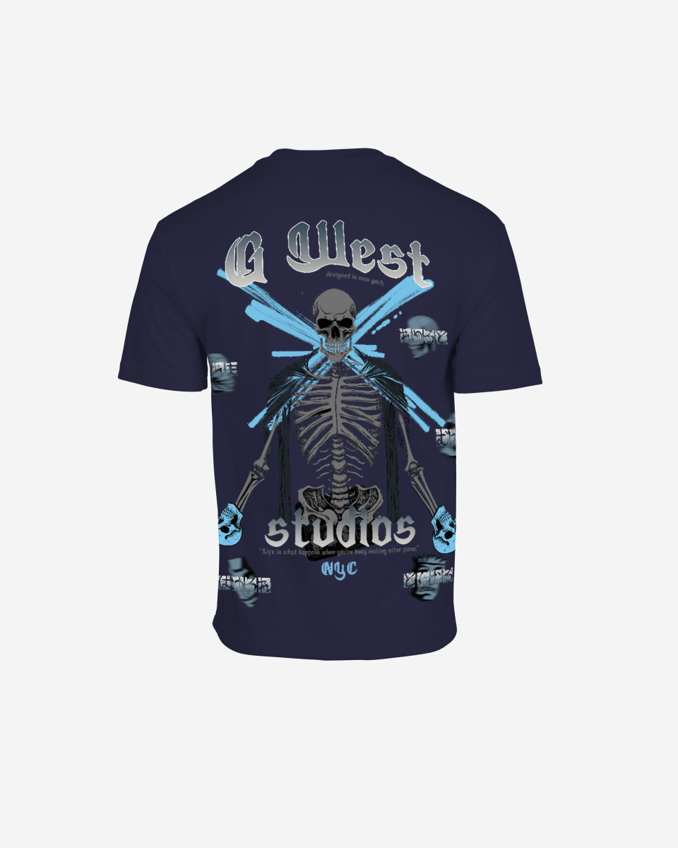 G West Oversized Skull Tee