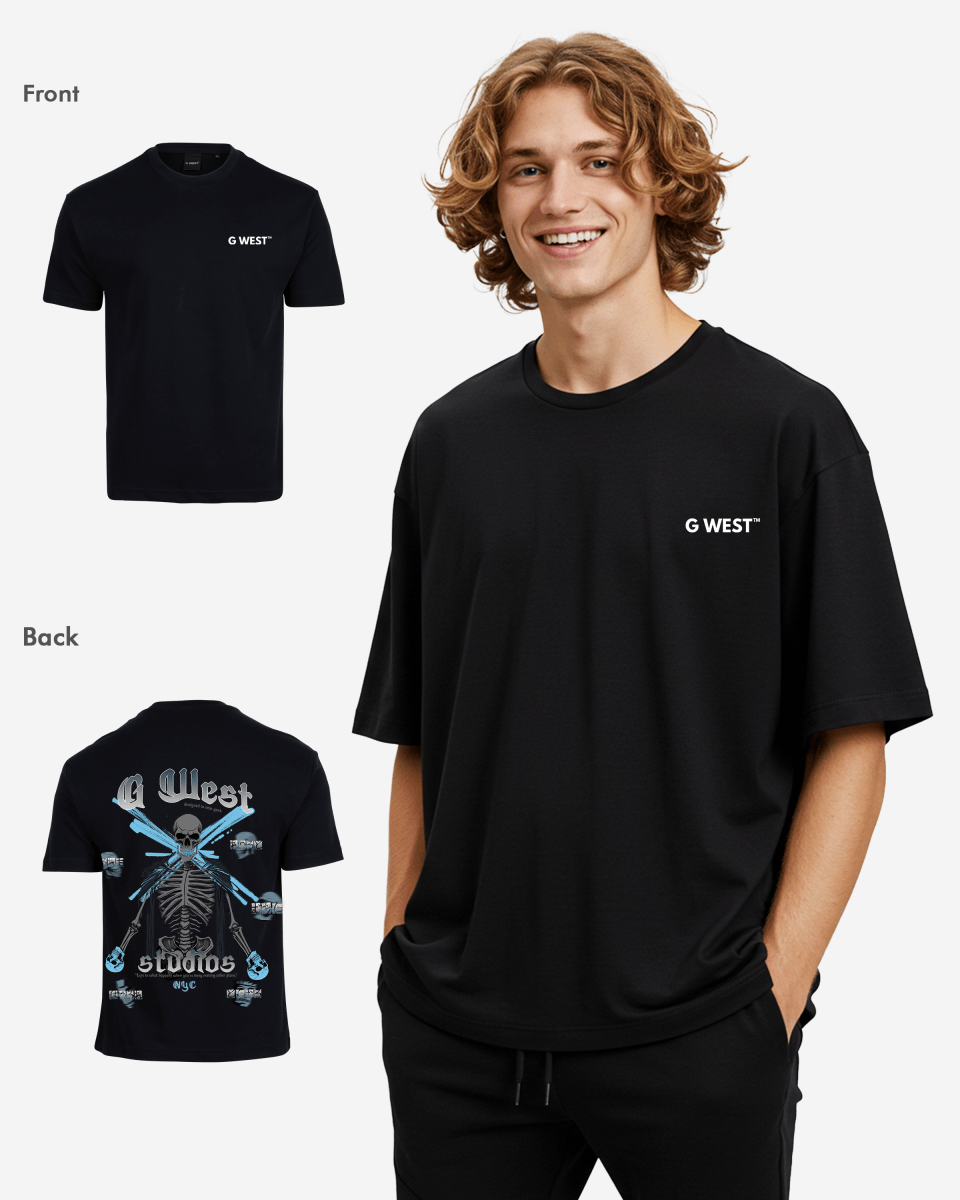 G West Oversized Skull Tee