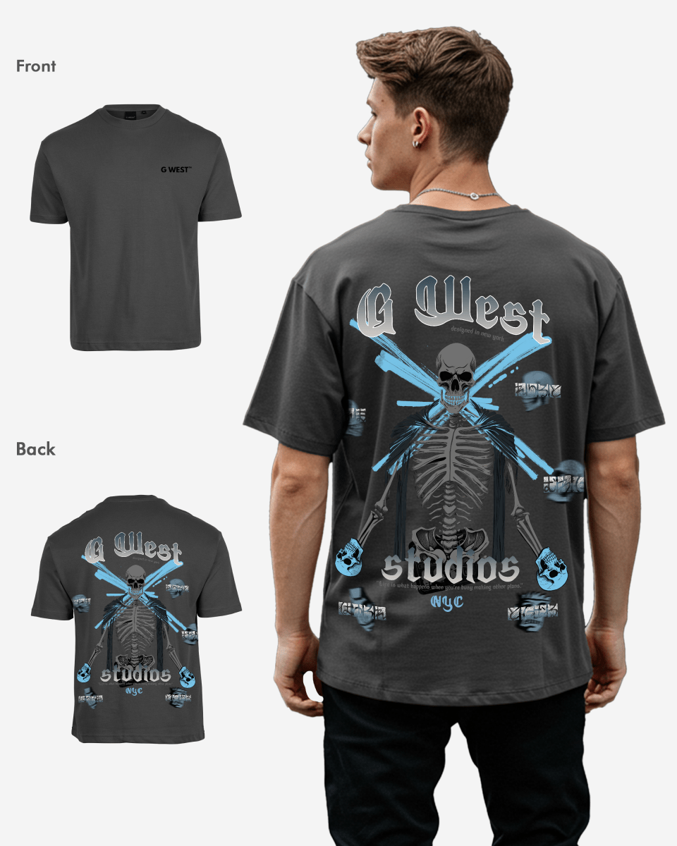 G West Oversized Skull Tee