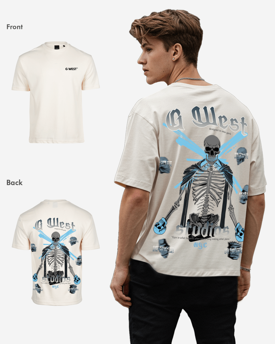 G West Oversized Skull Tee