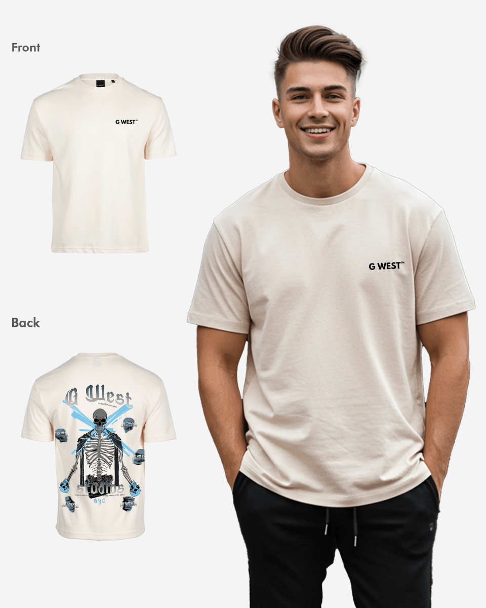 G West Oversized Skull Tee