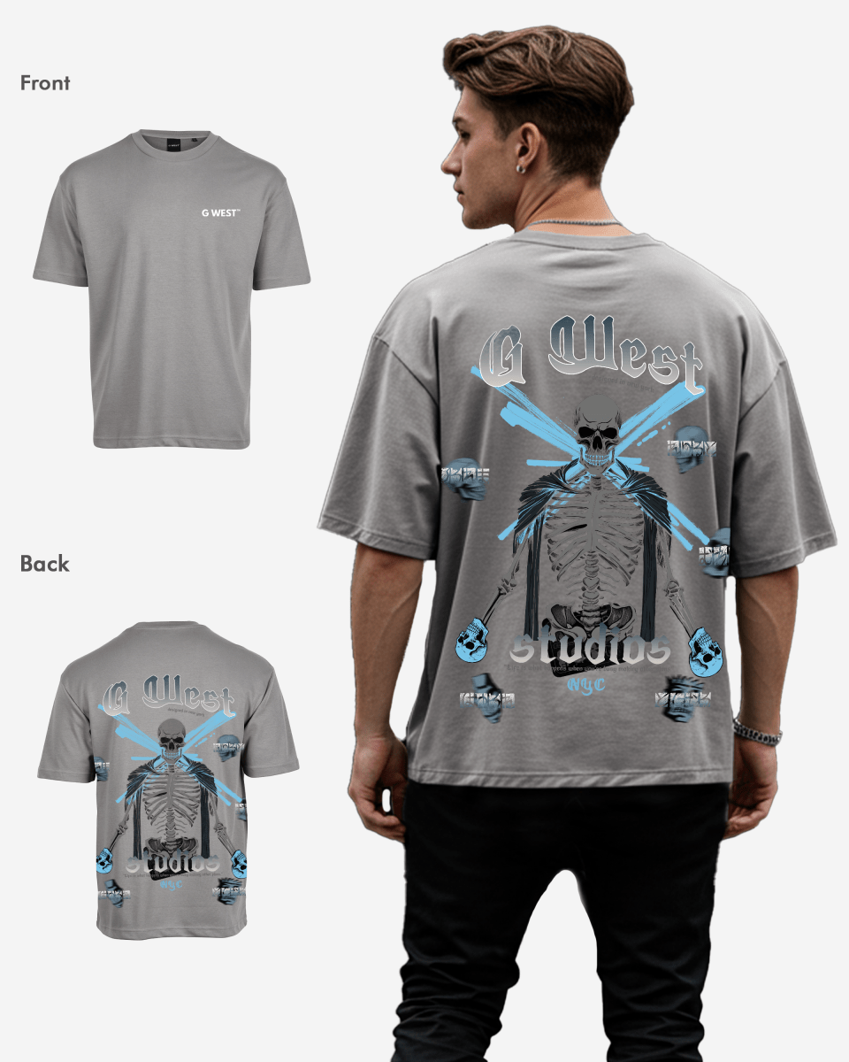 G West Oversized Skull Tee