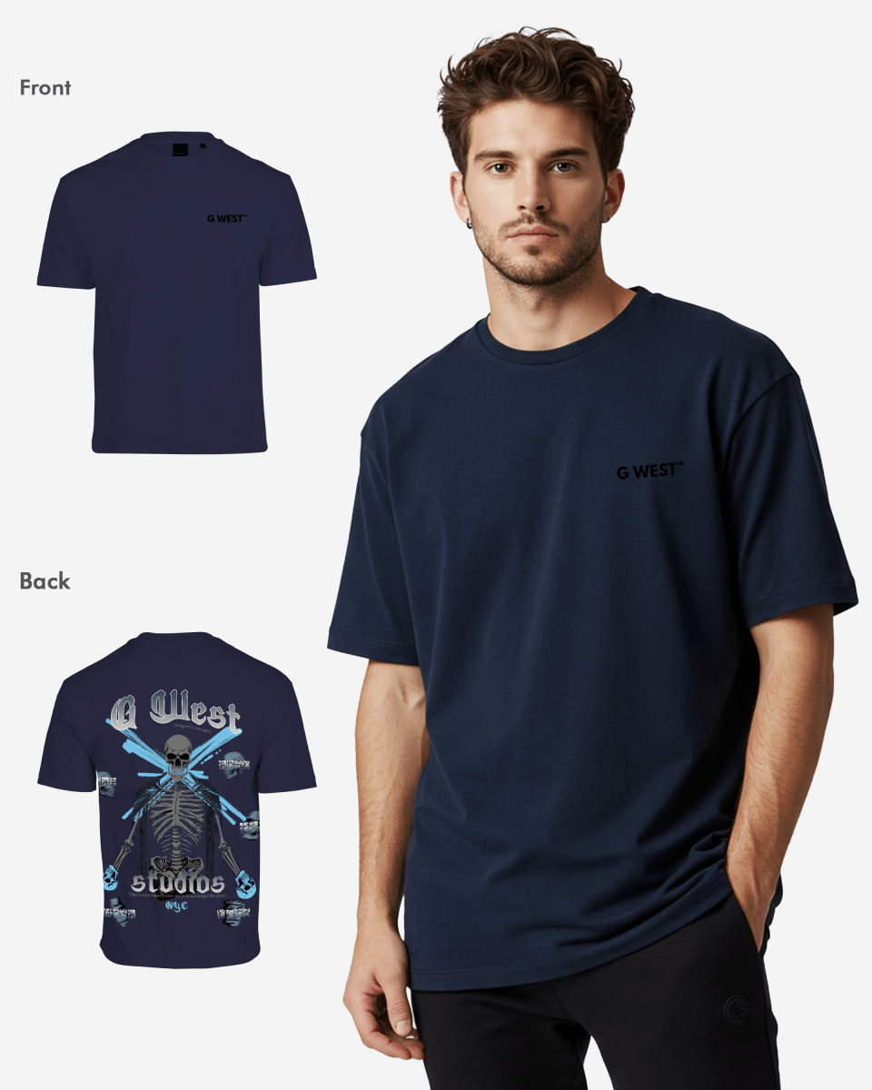 G West Oversized Skull Tee