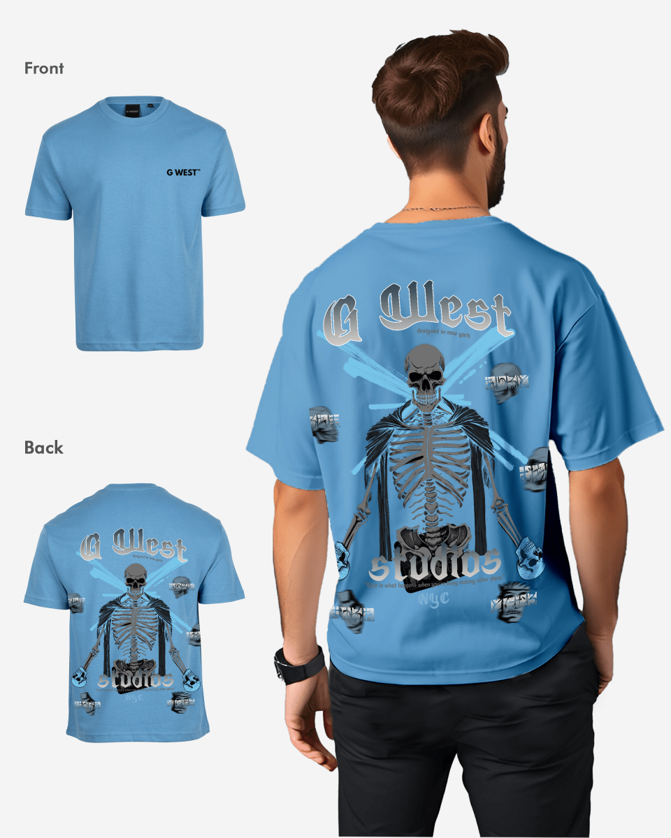 G West Oversized Skull Tee