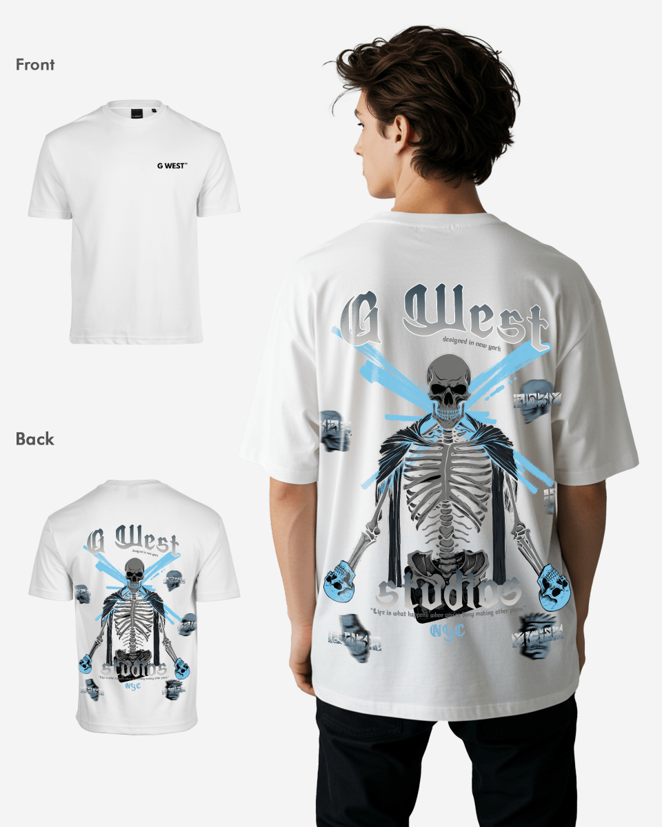 G West Oversized Skull Tee