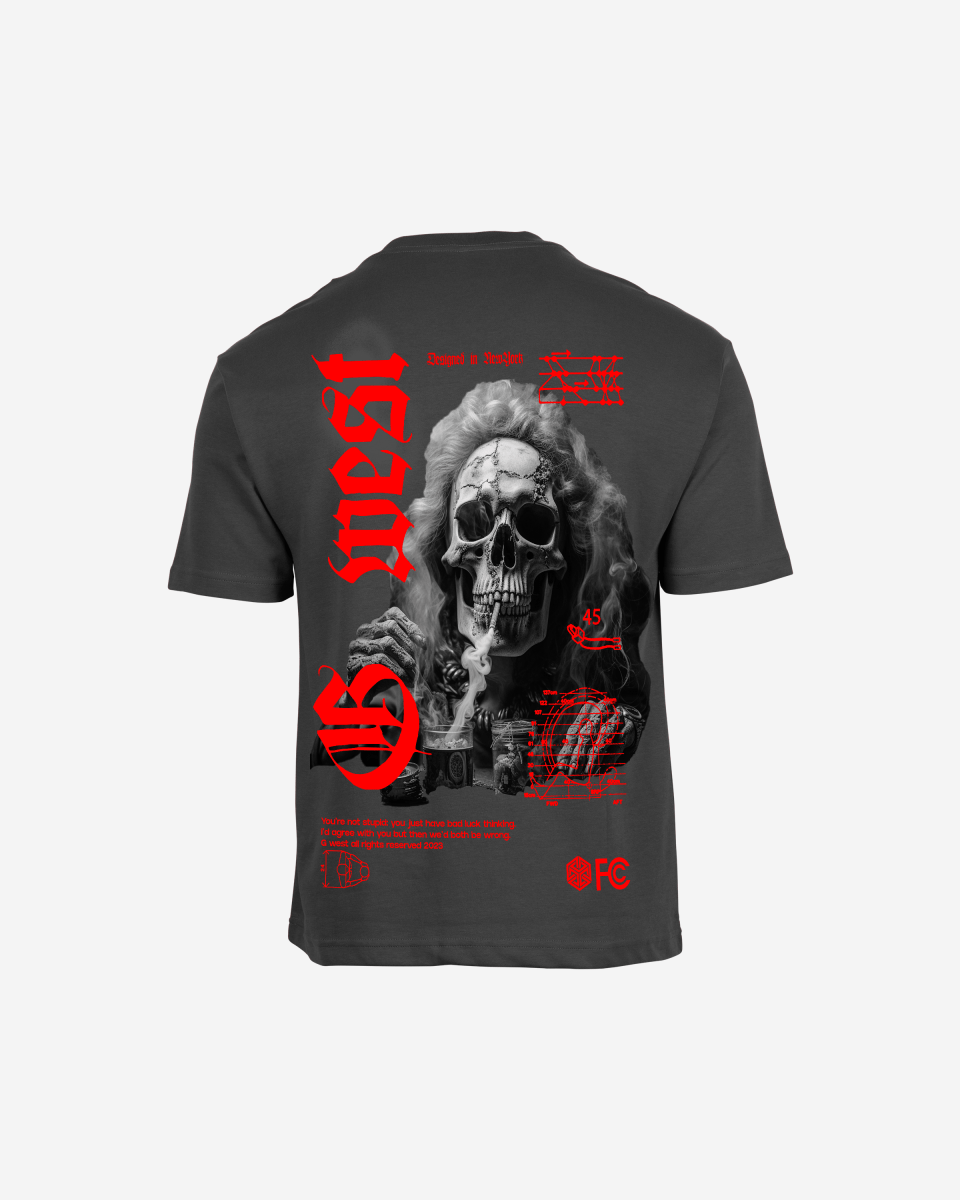 G West Oversized Smoke Skull Tee