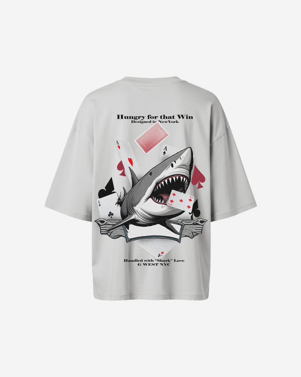 G West Oversized Spade Of Sharks T Shirt - WOMEN