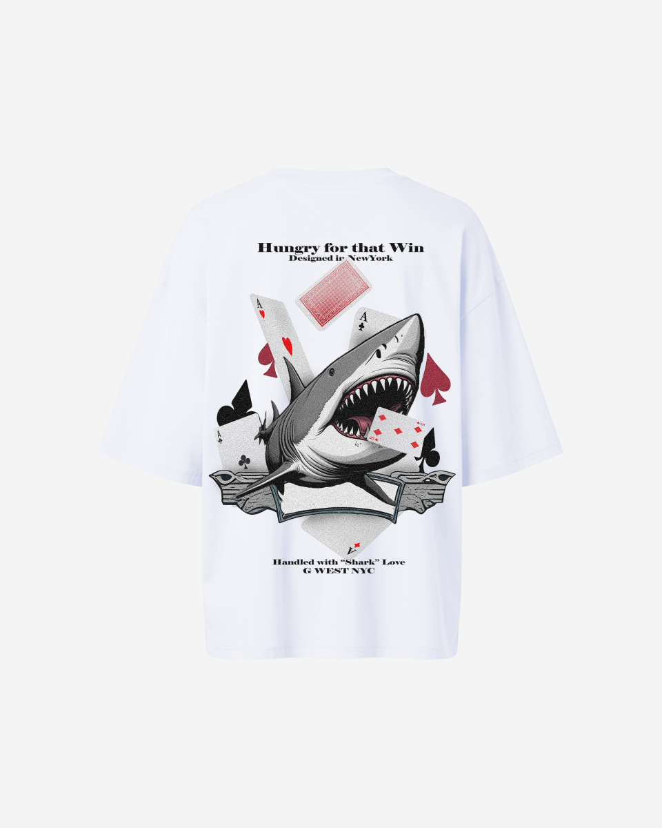 G West Oversized Spade Of Sharks T Shirt - WOMEN
