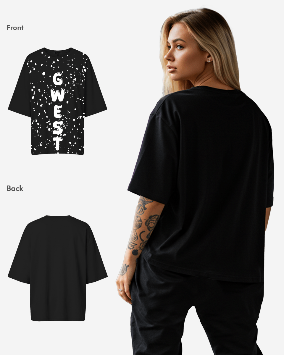 G West Oversized Splatter Tee -WOMEN