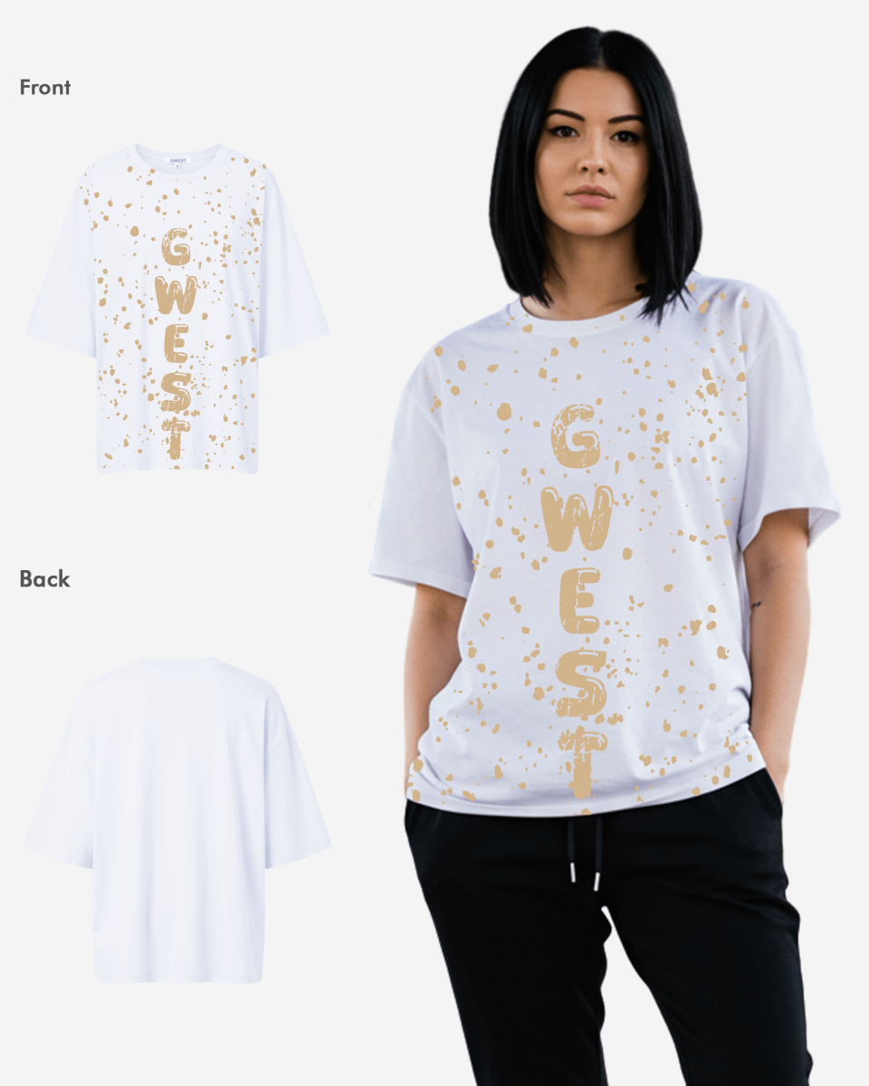 G West Oversized Splatter Tee -WOMEN