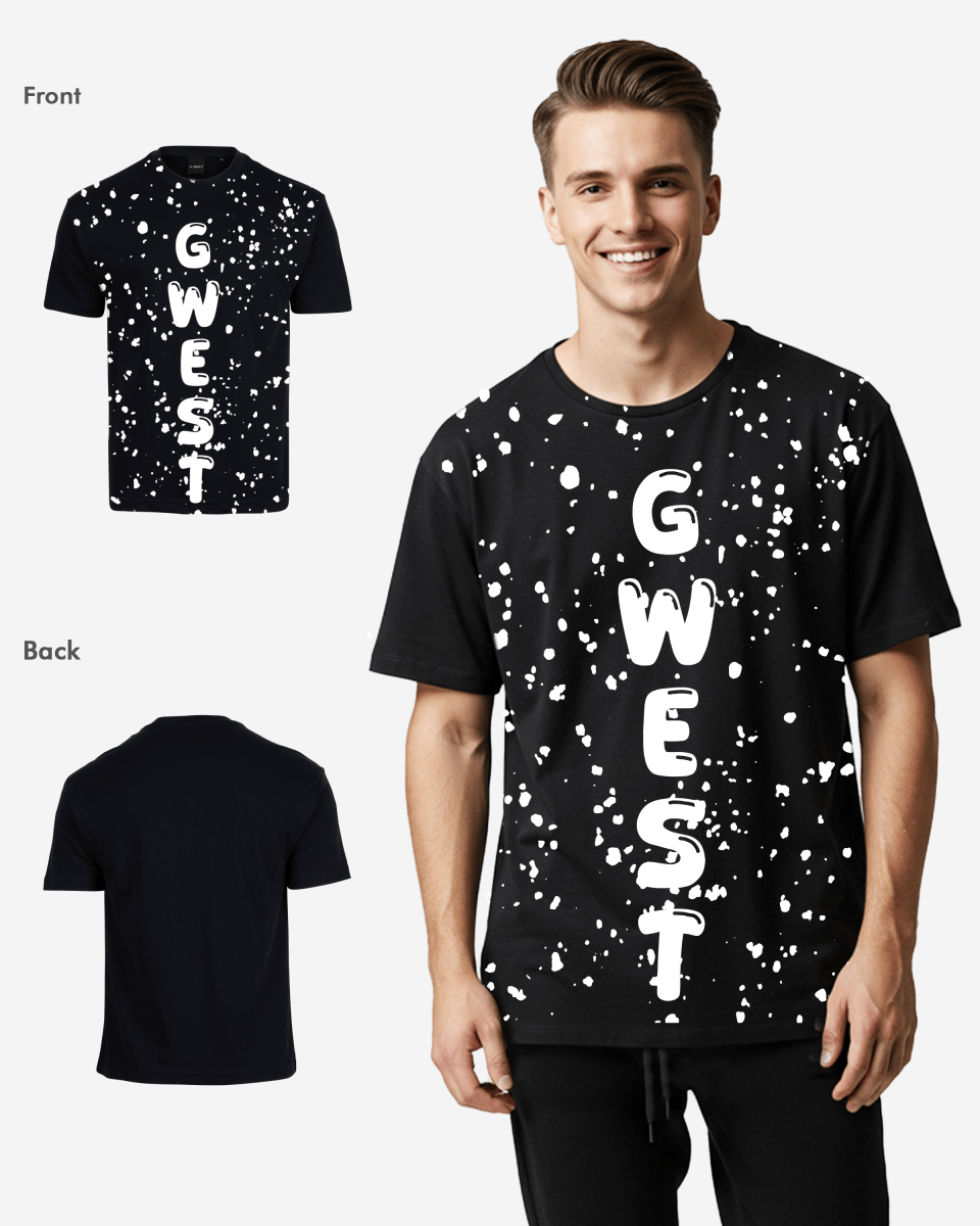 G West Oversized Splatter Tee