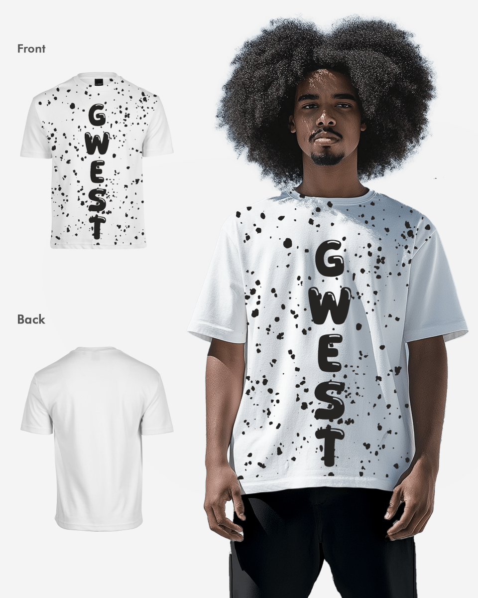 G West Oversized Splatter Tee