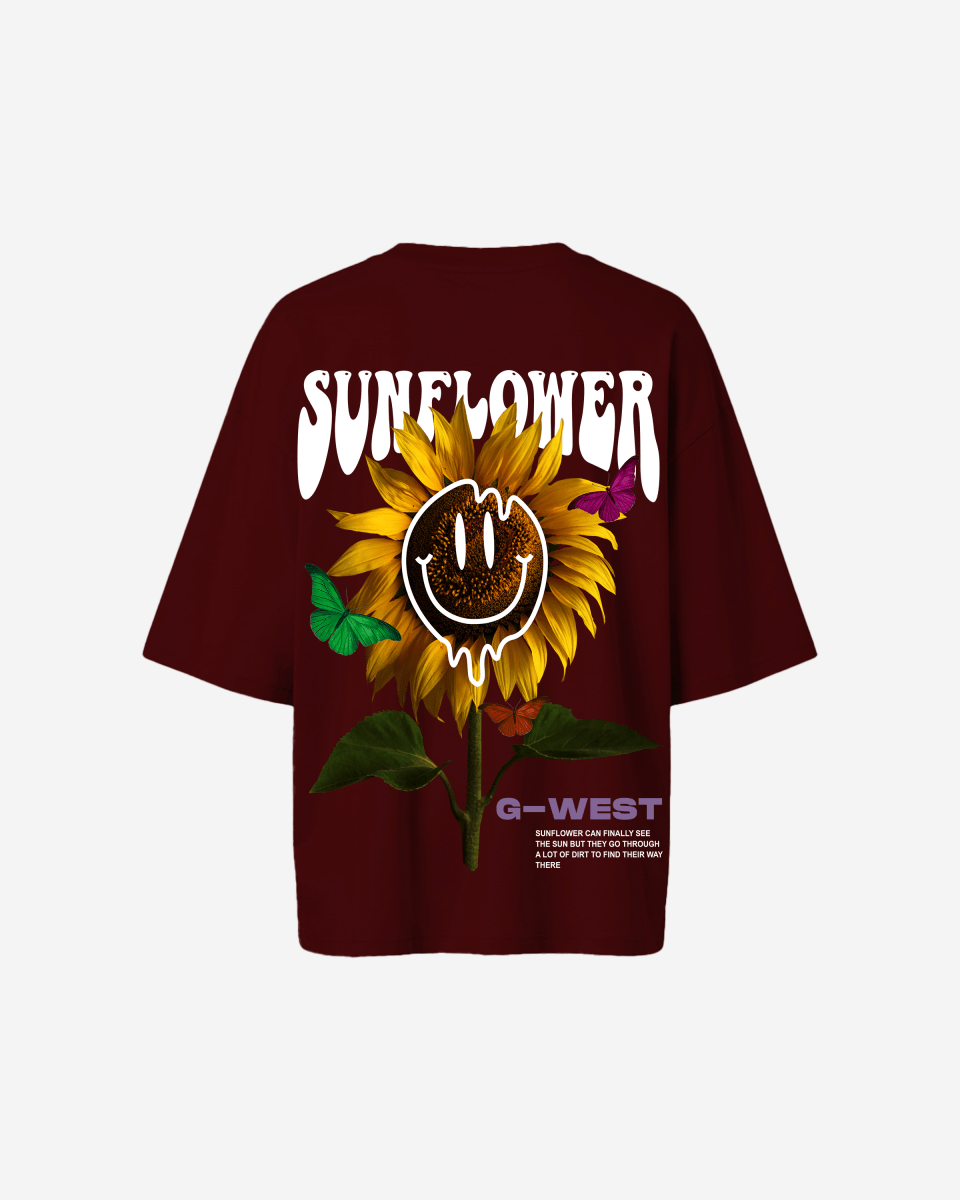 G West Oversized Sunflower Tee -WOMEN