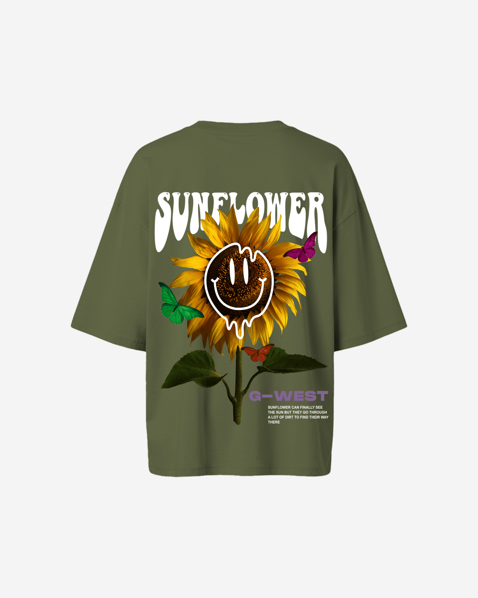 G West Oversized Sunflower Tee -WOMEN