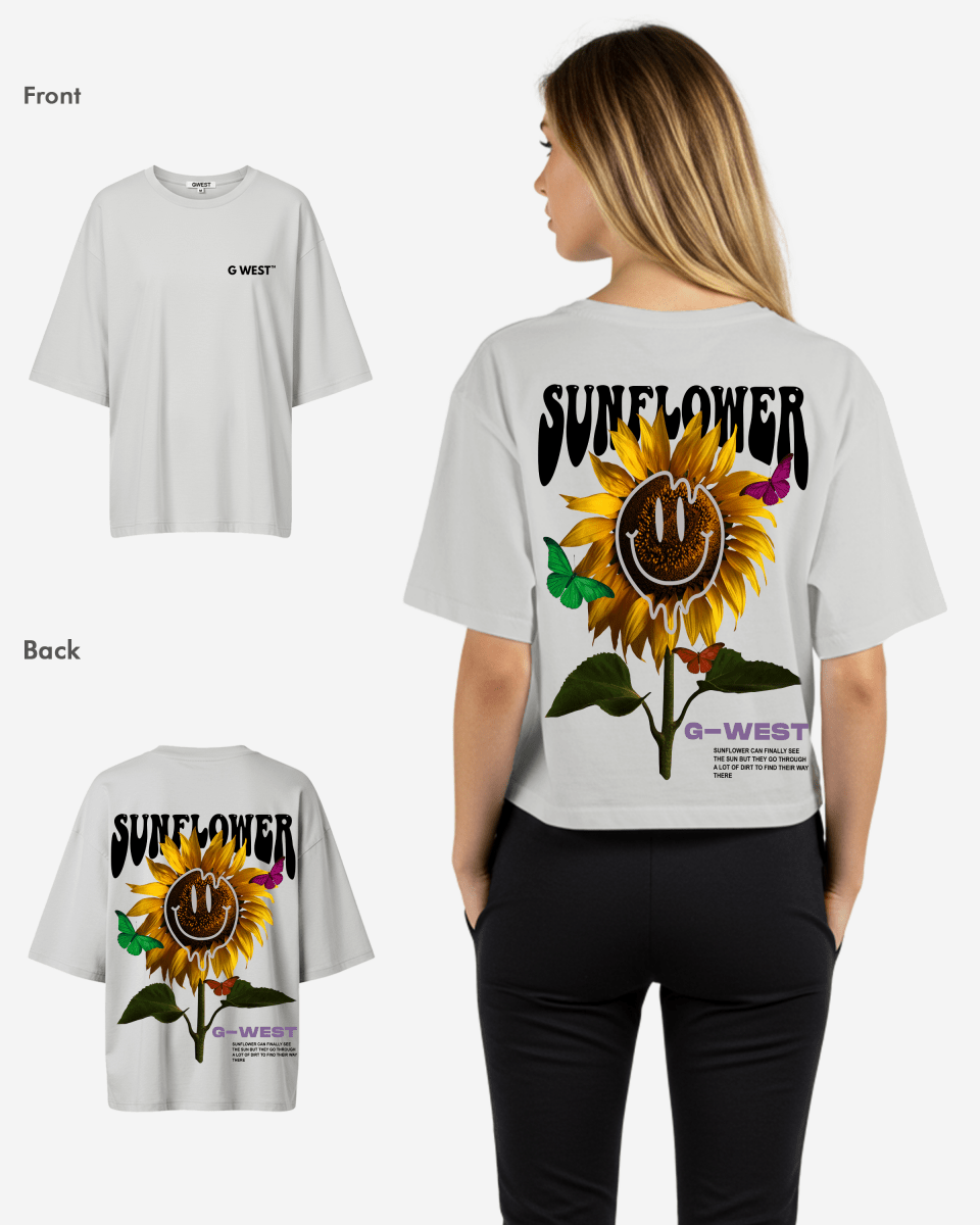 G West Oversized Sunflower Tee -WOMEN