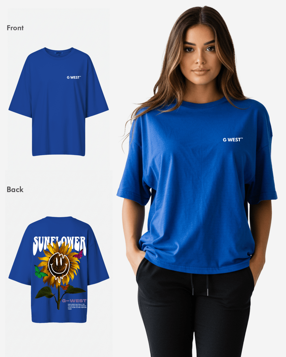 G West Oversized Sunflower Tee -WOMEN