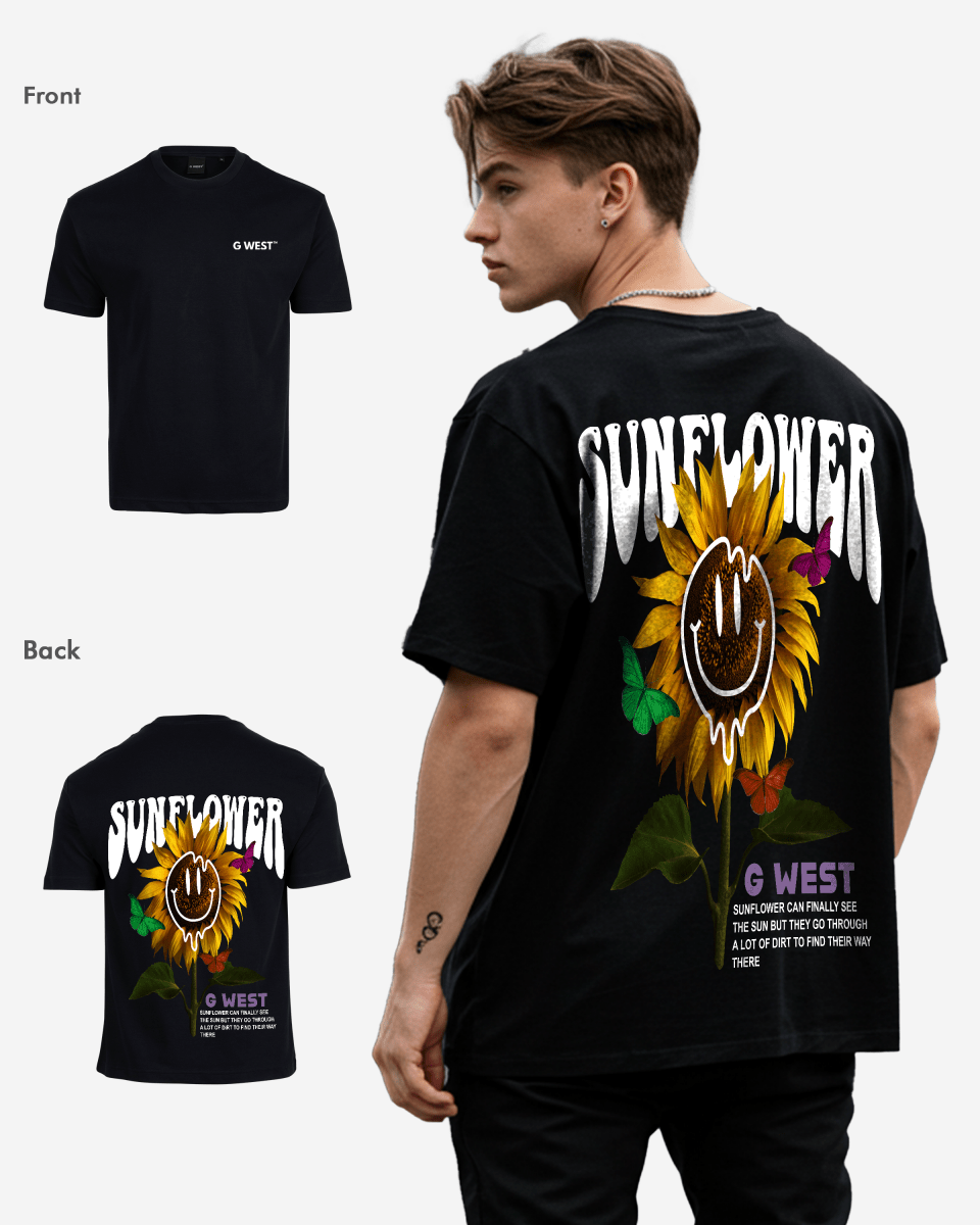 G West Oversized Sunflower Tee