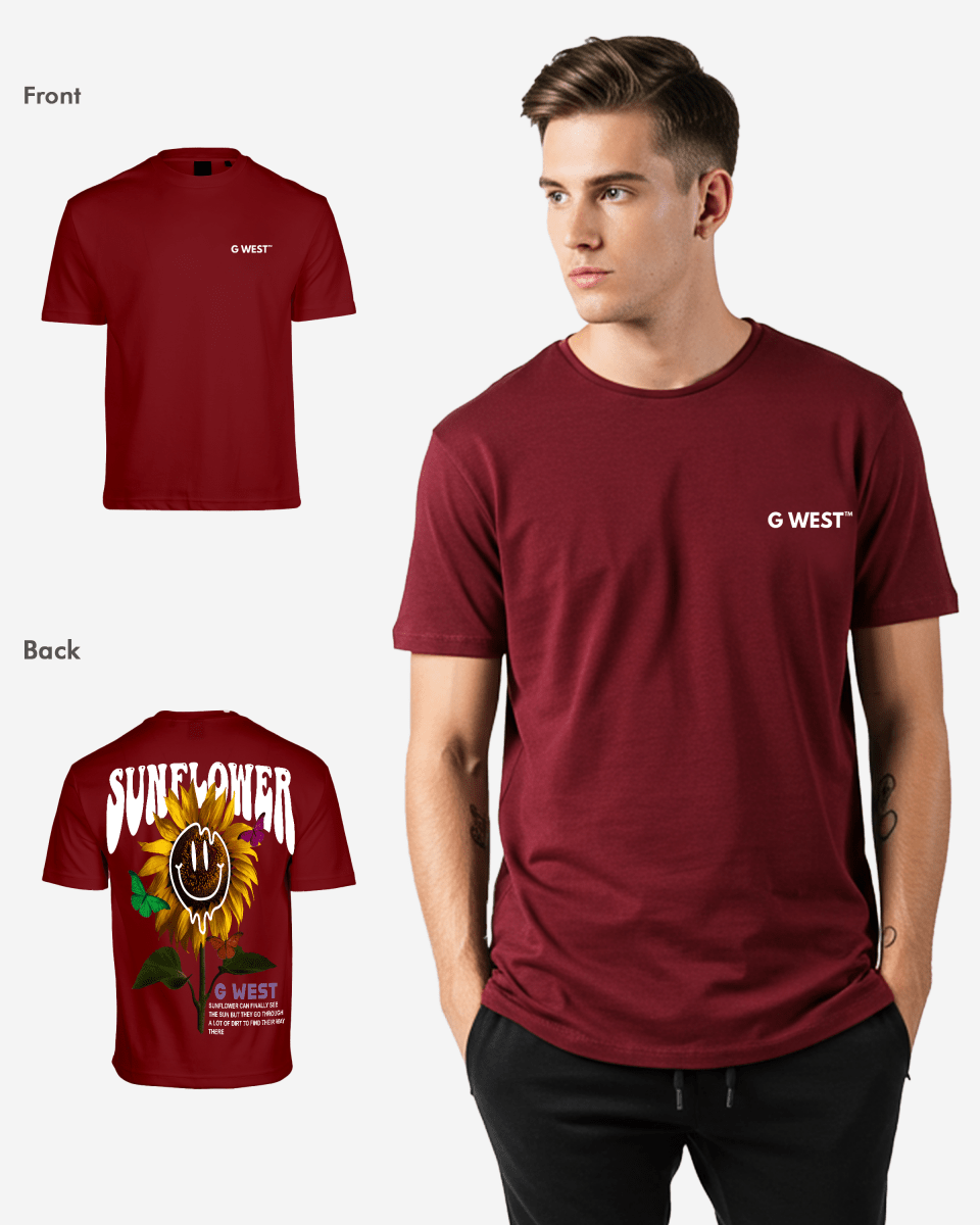 G West Oversized Sunflower Tee