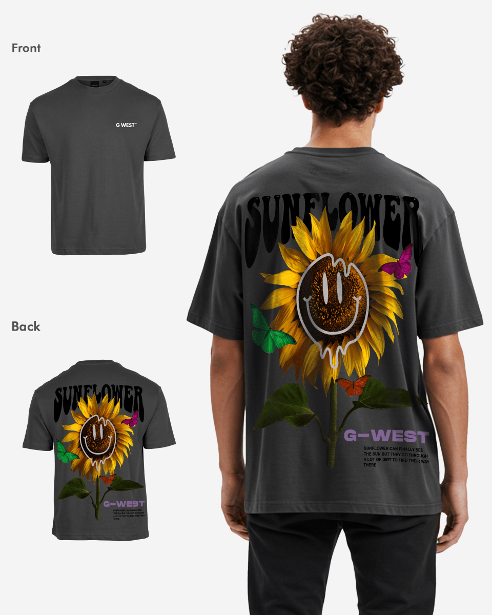 G West Oversized Sunflower Tee