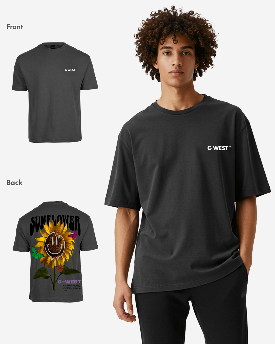 G West Oversized Sunflower Tee