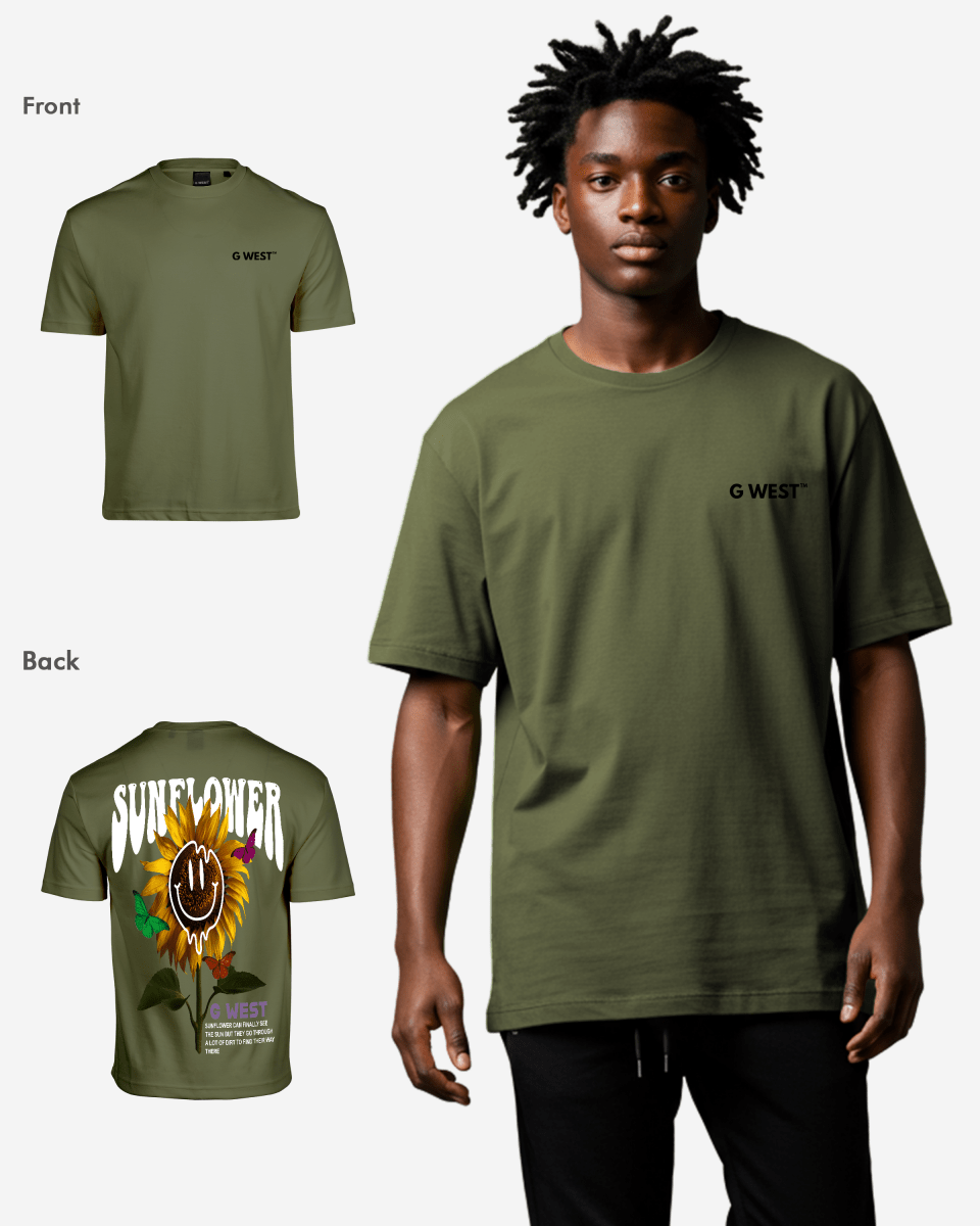G West Oversized Sunflower Tee