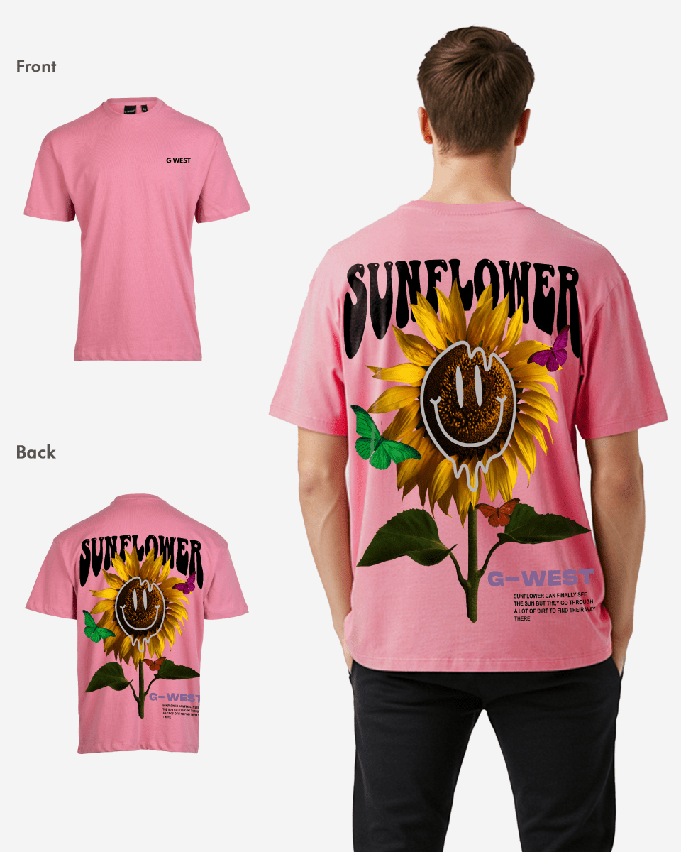 G West Oversized Sunflower Tee