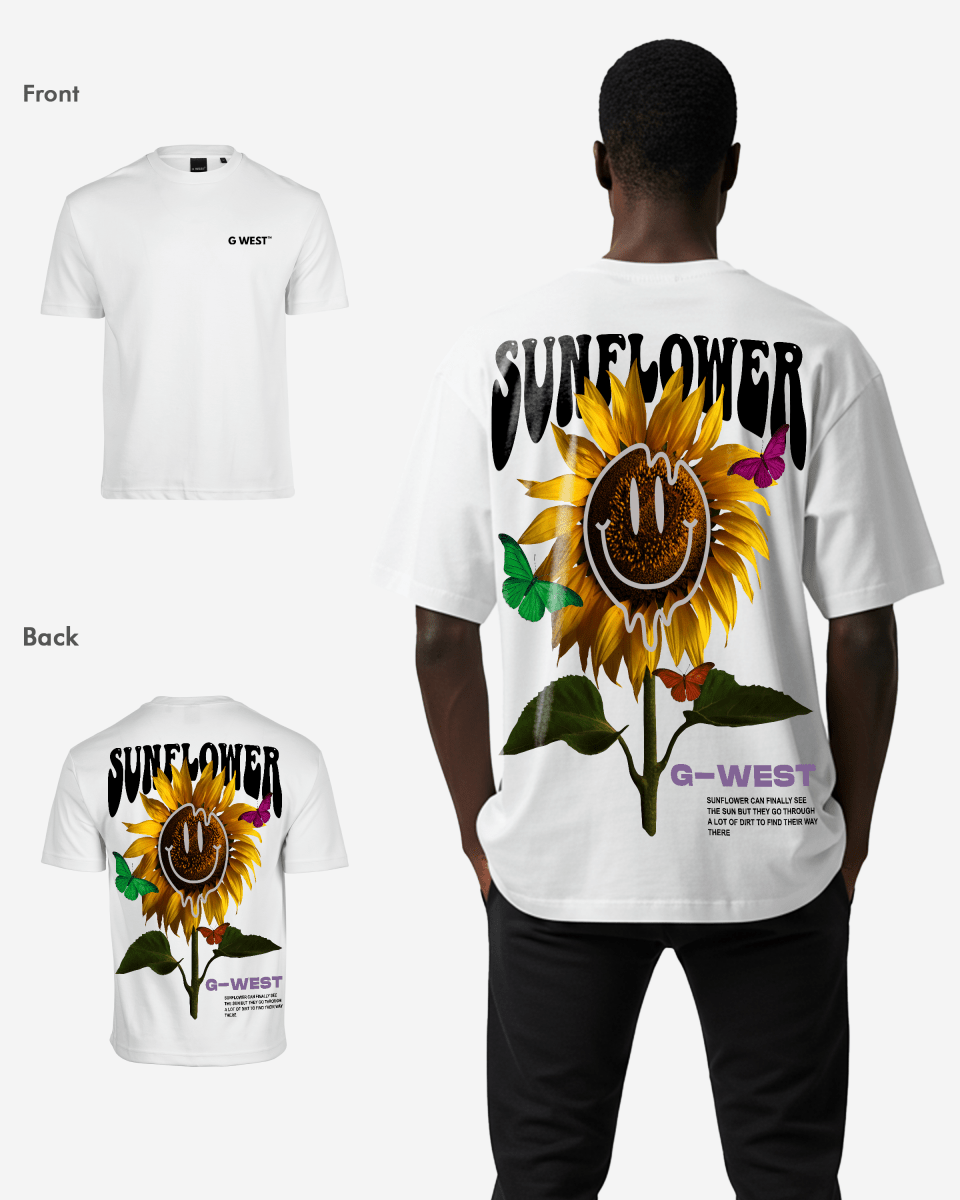 G West Oversized Sunflower Tee