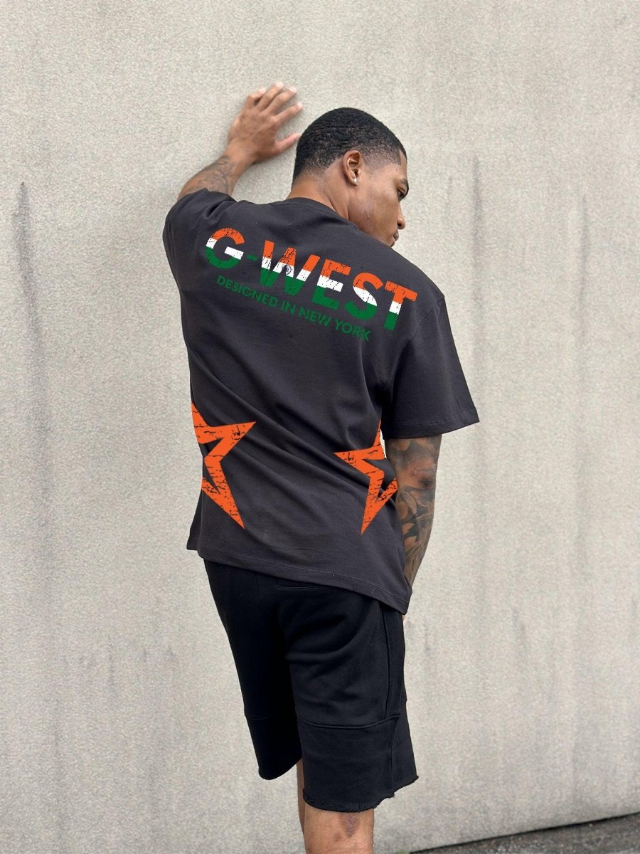G West Oversized Tee Cricket India Logo T-Shirt