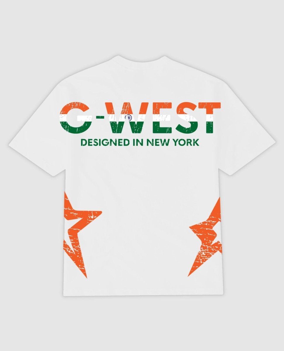 G West Oversized Tee Cricket India Logo T-Shirt