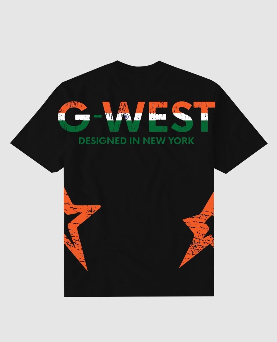 G West Oversized Tee Cricket India Logo T-Shirt