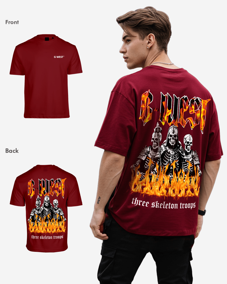 G West Oversized Tri Skeleton Tee