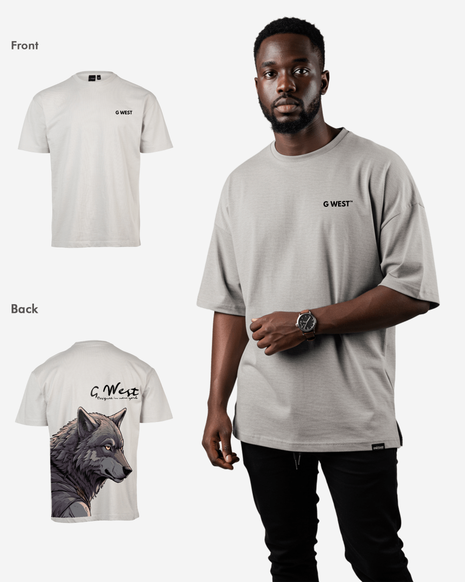 G West Oversized Wolf T Shirt
