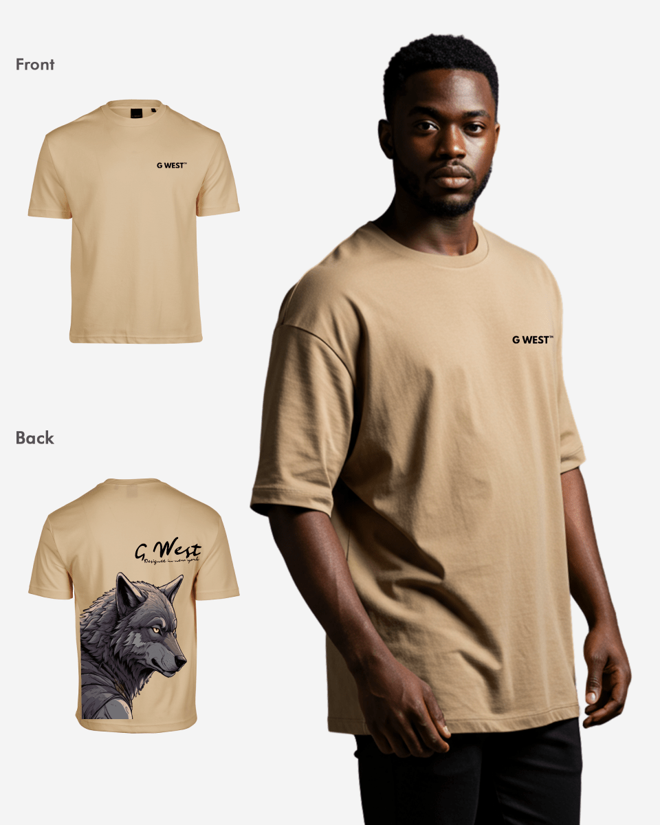 G West Oversized Wolf T Shirt
