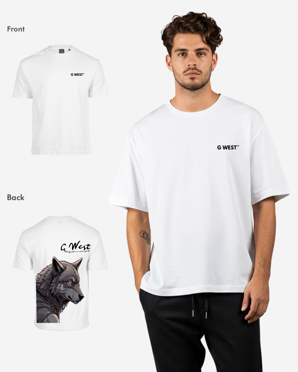 G West Oversized Wolf T Shirt