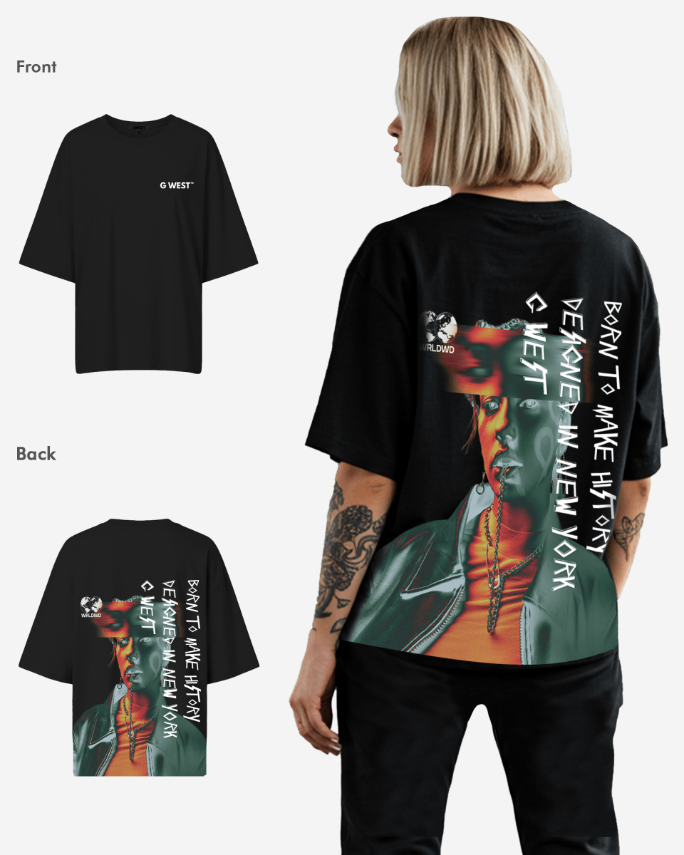 G West Oversized World Wide Chain Tee - WOMEN