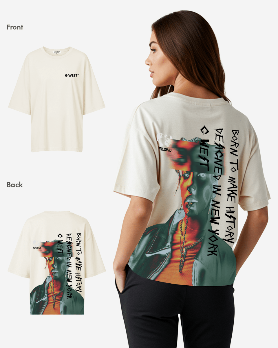 G West Oversized World Wide Chain Tee - WOMEN