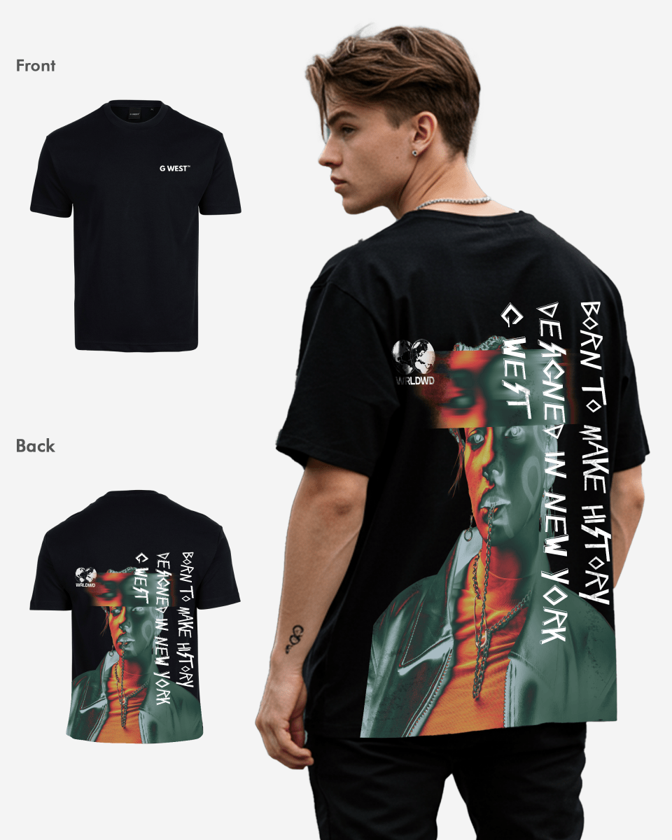 G West Oversized World Wide Chain Tee