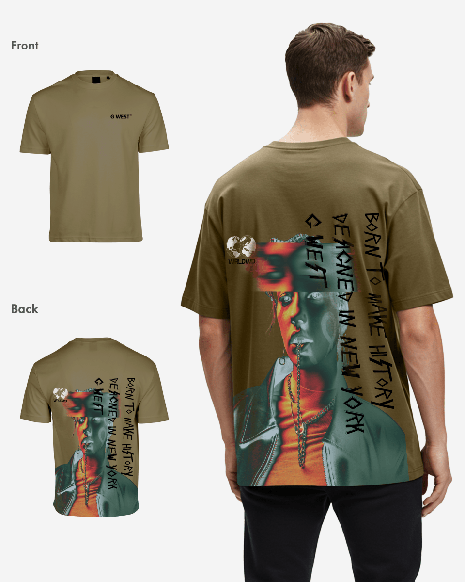 G West Oversized World Wide Chain Tee