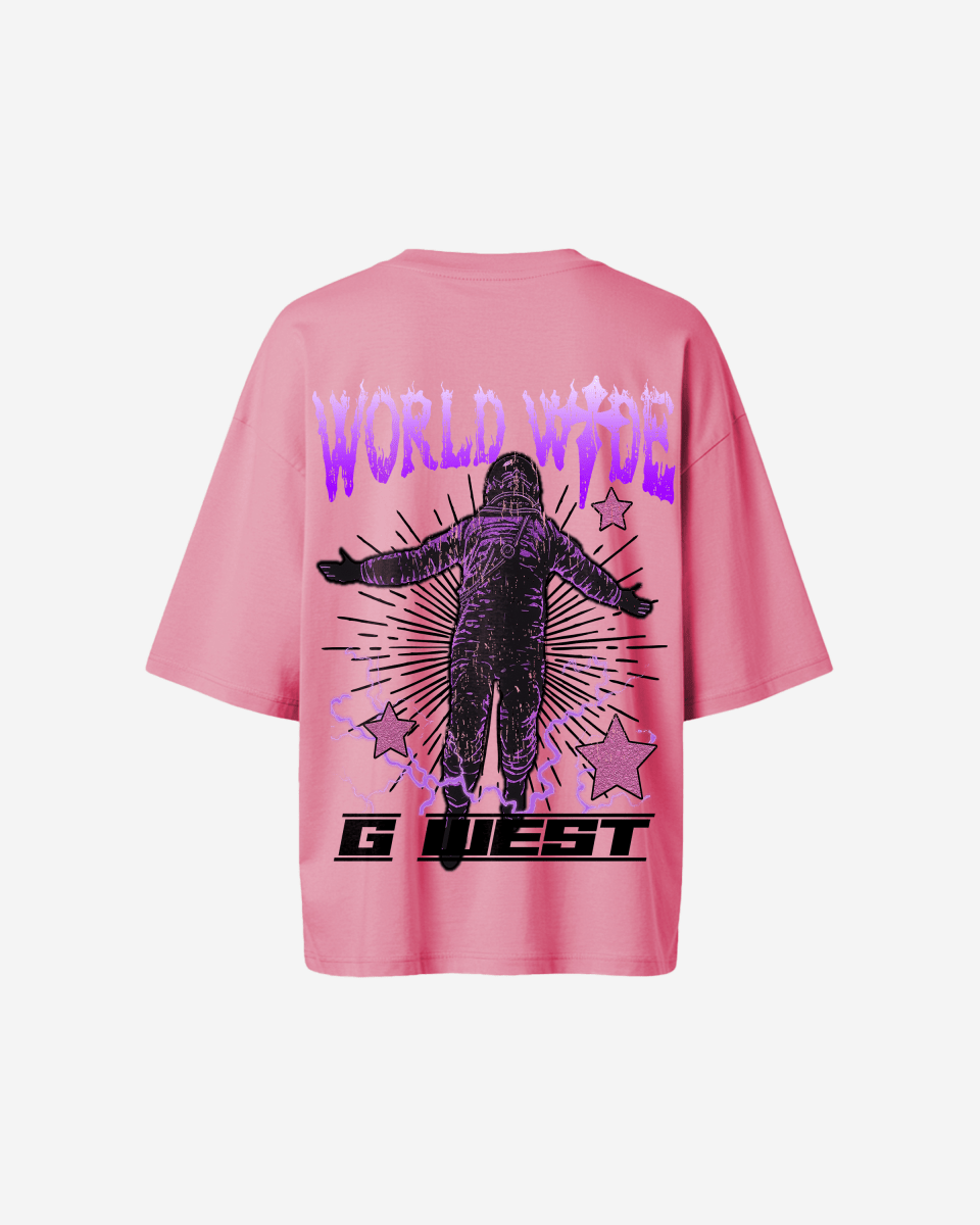 G West Oversized World Wide Star Tee -WOMEN