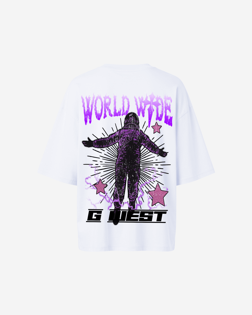 G West Oversized World Wide Star Tee -WOMEN