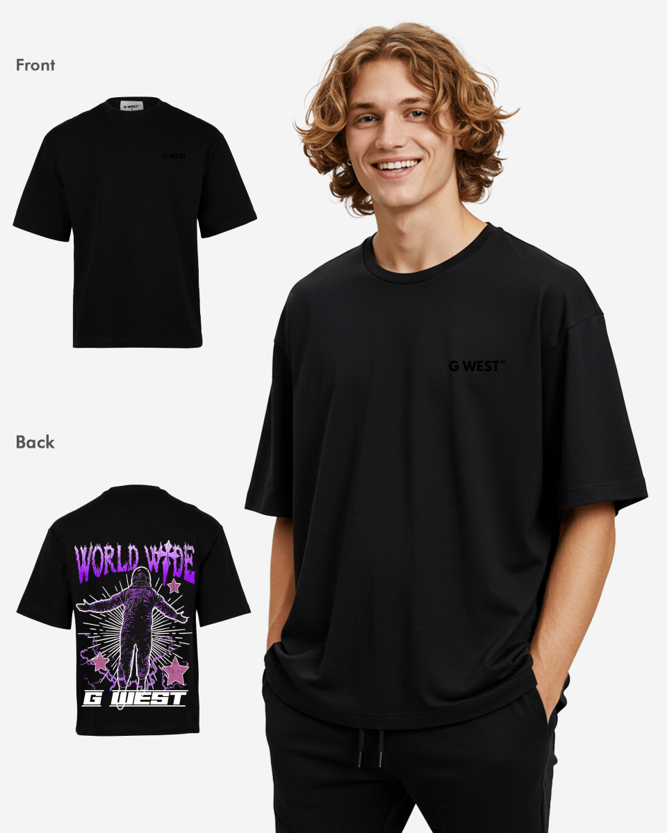 G West Oversized World Wide Star Tee