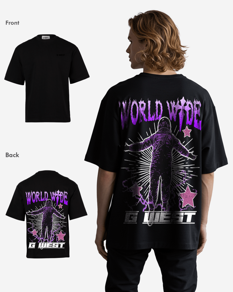 G West Oversized World Wide Star Tee
